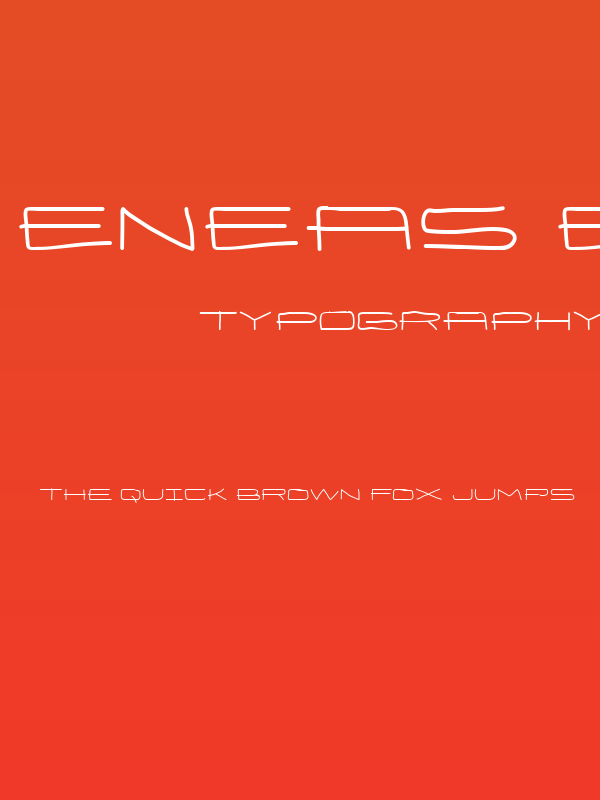 Eneas Expanded Bold Poster