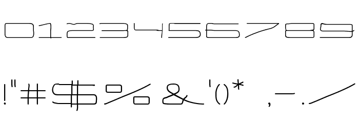 Eneas Expanded Regular Font OTHER CHARS