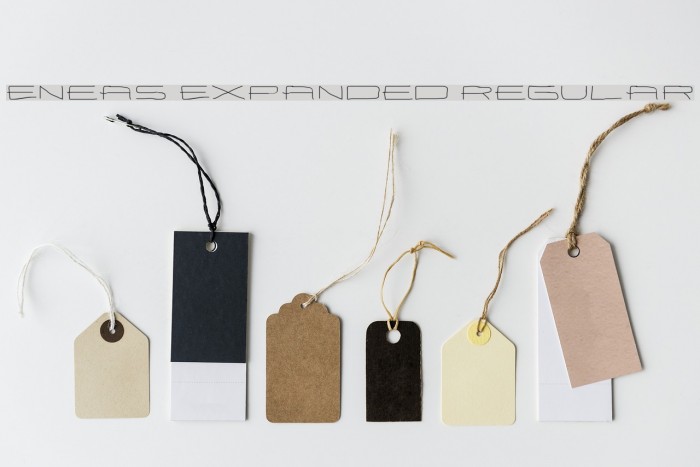Eneas Expanded Regular Font examples