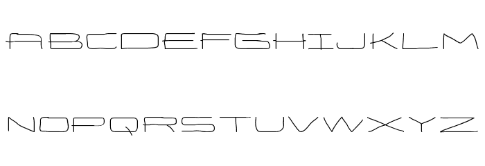 Eneas Expanded Regular Font LOWERCASE