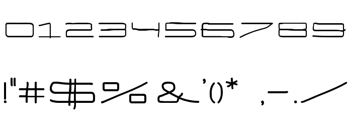 EneasExpandedBold Font OTHER CHARS