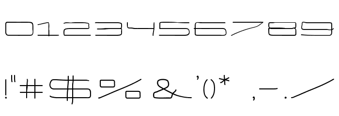 EneasExpandedRegular Font OTHER CHARS