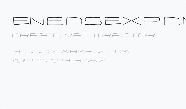 EneasExpandedRegular Business Card