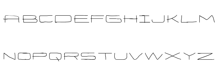 EneasExpandedRegular Font LOWERCASE