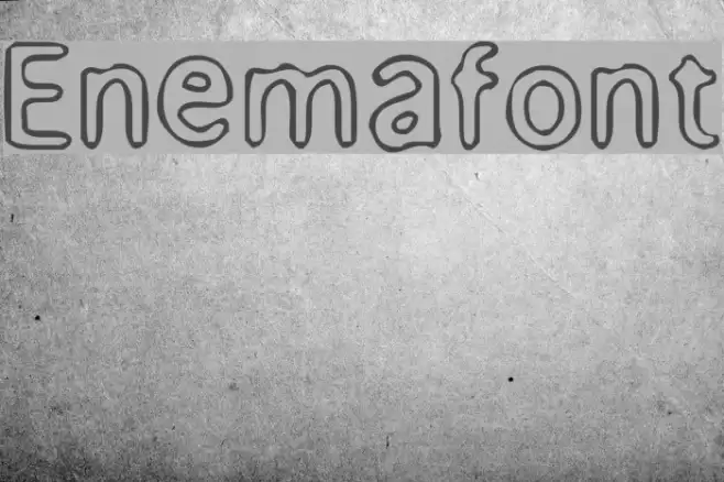 Enemafont Font examples