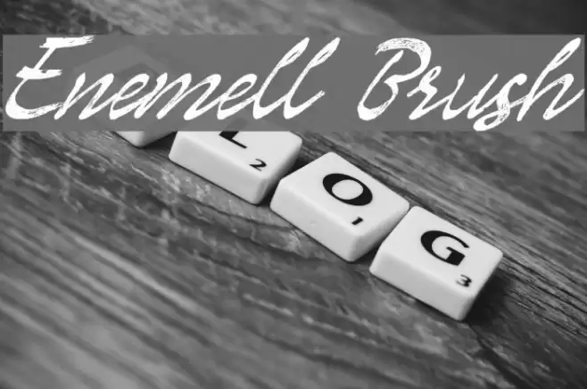 Enemell Brush Font examples