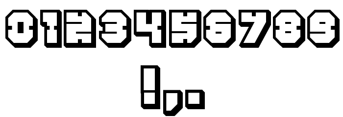 Enemy 3D Regular Font OTHER CHARS