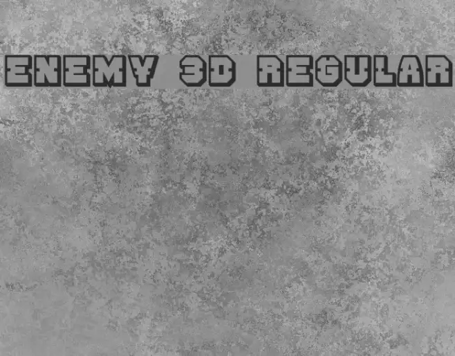 Enemy 3D Regular Example 1