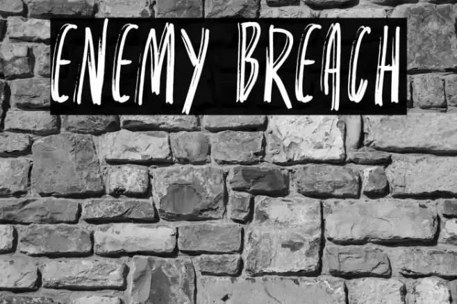 Enemy Breach フォント examples