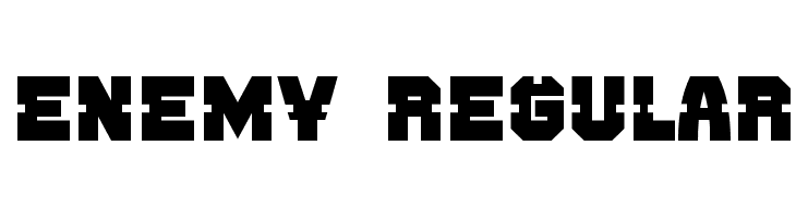 Enemy Regular Font
