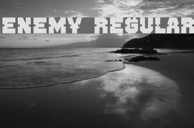 Enemy Regular Font examples