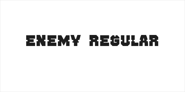 Enemy Regular Logo