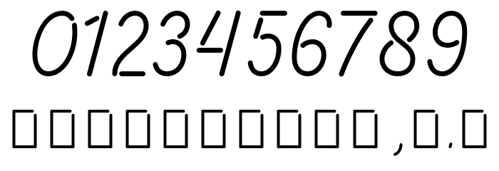 Energetic Script Limited Regular Font OTHER CHARS
