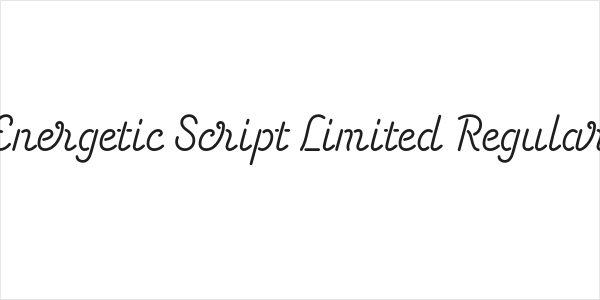 Energetic Script Limited Regular Logo