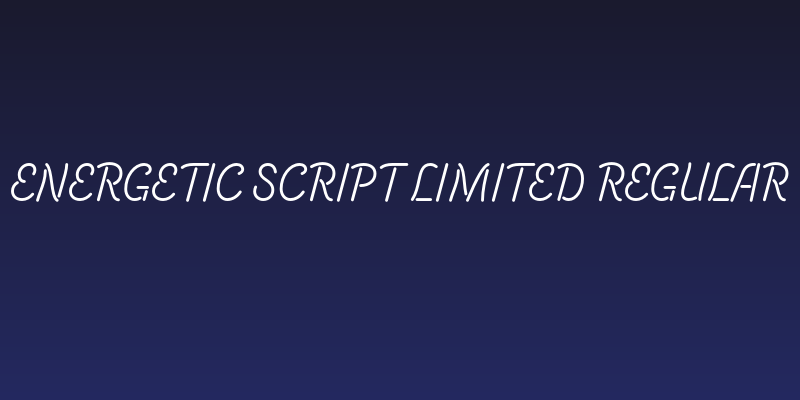 Energetic Script Limited Regular Social Header