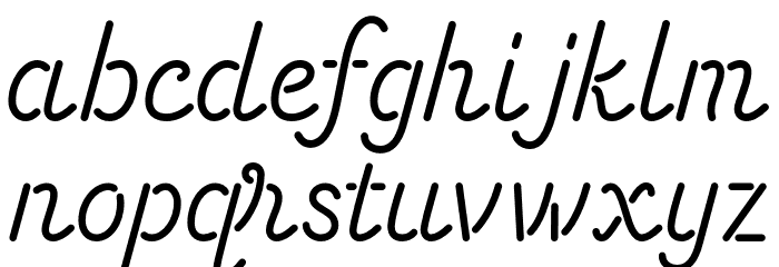 Energetic Script Limited Regular Font LOWERCASE
