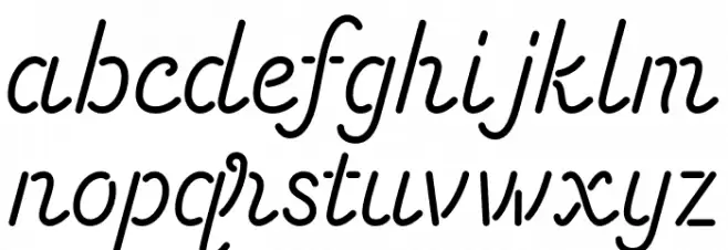 Energetic Script Limited Regular Font Litere mici