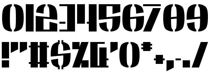 Energetic Star Font OTHER CHARS