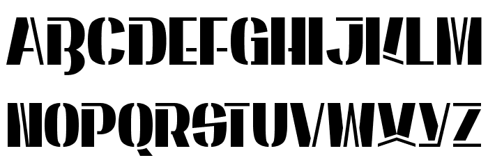 Energetic Star Font LOWERCASE