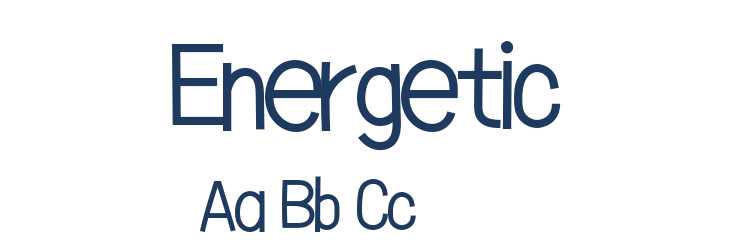 Energetic Font Preview