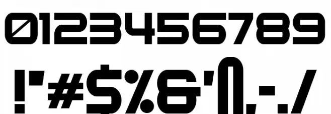 Energia Regular Font OTHER CHARS