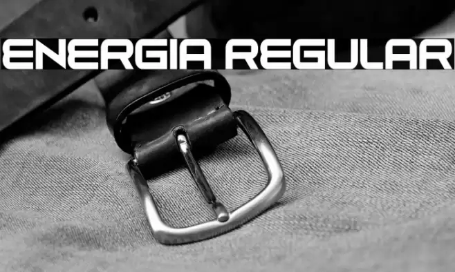 Energia Regular Font examples