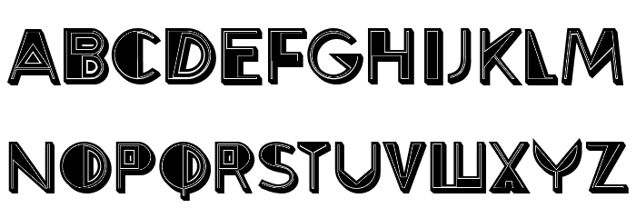 Energized Filled Regular Font OTHER CHARS