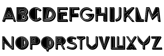 Energized Filled Regular Font LOWERCASE
