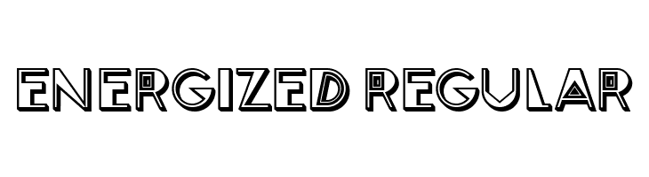 Energized Regular  フリーフォントのダウンロード
