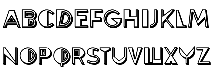 Energized Regular Font LOWERCASE
