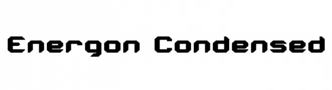 Energon Condensed  フリーフォントのダウンロード