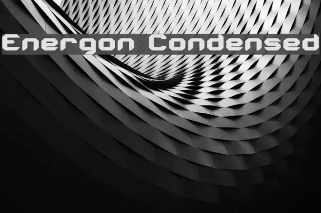 Energon Condensed Font examples