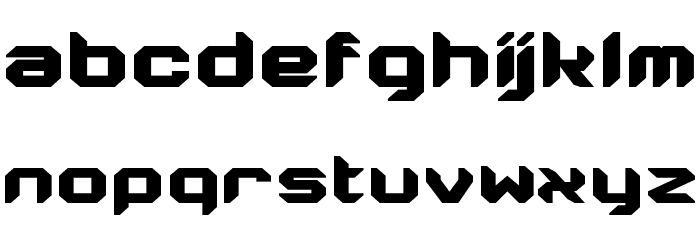 Energon Condensed Font LOWERCASE