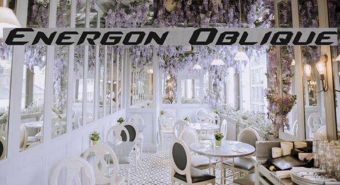 Energon Oblique Font examples