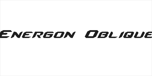 Energon Oblique Logo