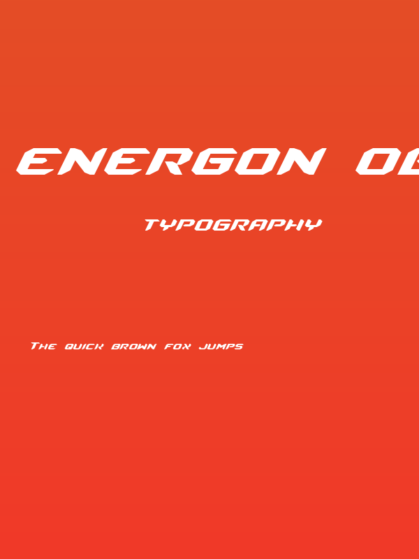 Energon Oblique Poster