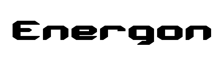 Energon  Frei Schriftart Herunterladen