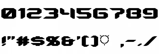 Energon Font OTHER CHARS