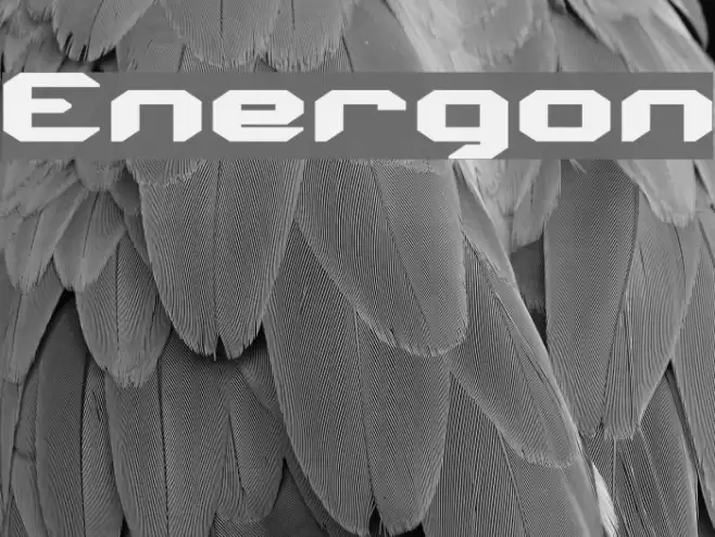 Energon Font examples
