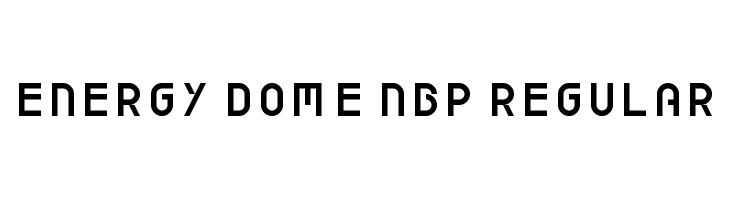 Energy Dome NBP Regular  baixar fontes gratis