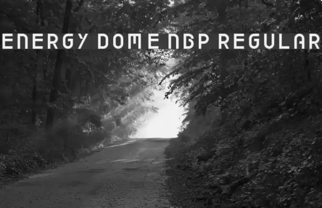 Energy Dome NBP Regular Font examples