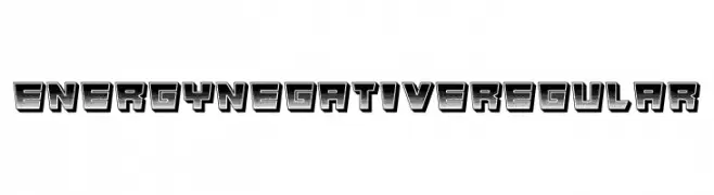 Energy Negative Regular  नि: शुल्क फ़ॉन्ट्स डाउनलोड