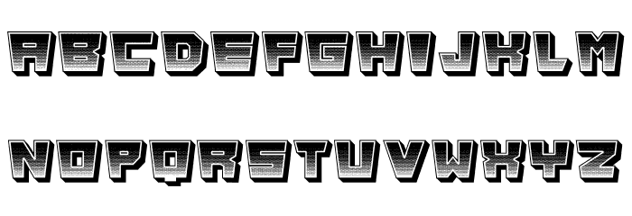 Energy Negative Regular Font LOWERCASE