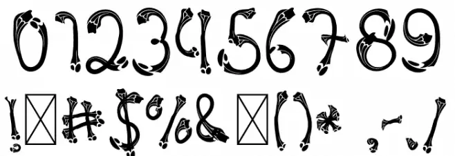 Energy Reborn Font OTHER CHARS