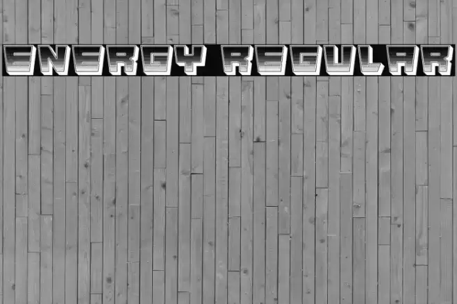 Energy Regular Font examples