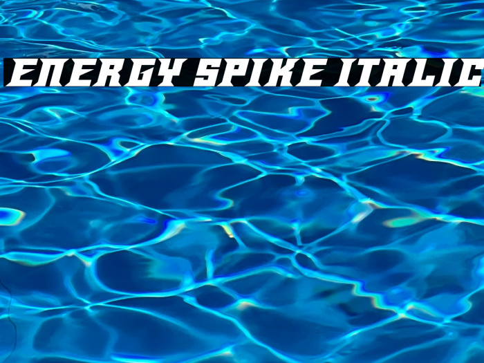 Energy Spike Italic Example 1