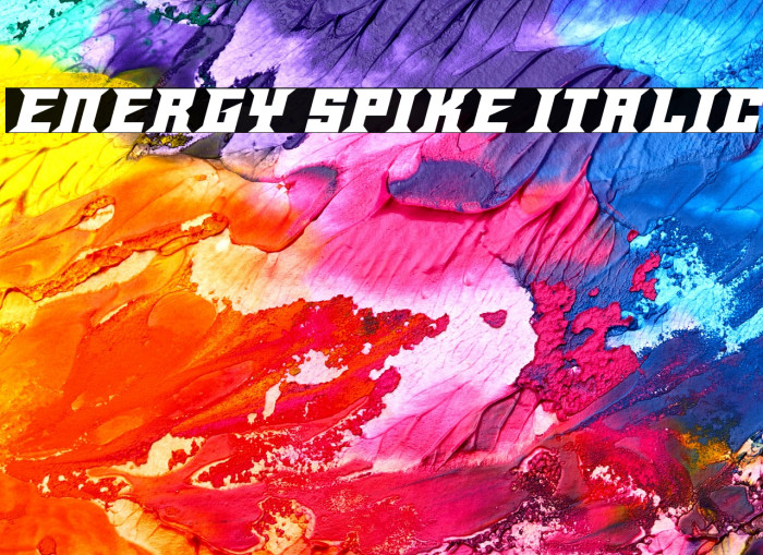 Energy Spike Italic Example 2