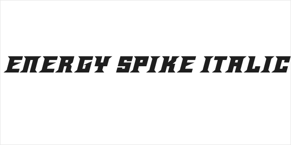Energy Spike Italic Logo
