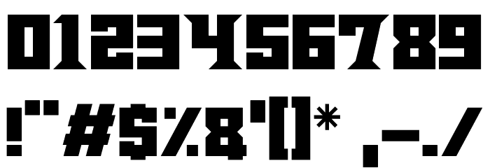 Energy Spike Font OTHER CHARS
