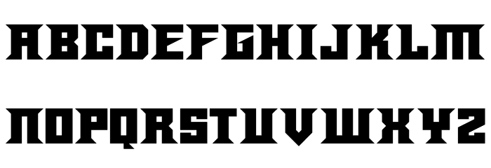 Energy Spike Font LOWERCASE